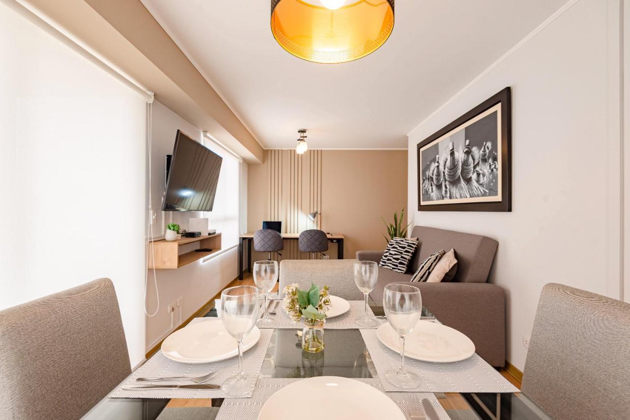 Alu Apartments - Limit With Miraflores Panoramic City View 利马 外观 照片
