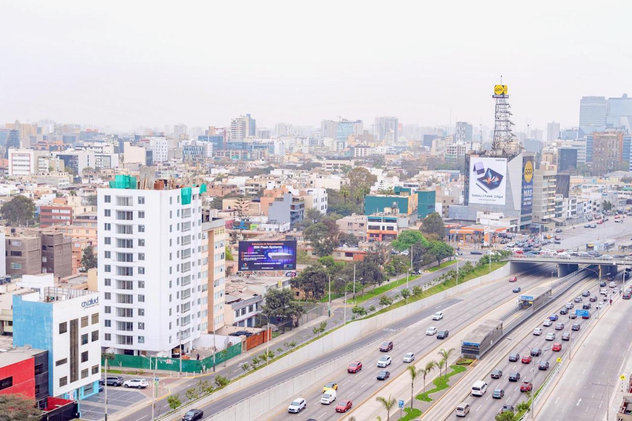 Alu Apartments - Limit With Miraflores Panoramic City View 利马 外观 照片