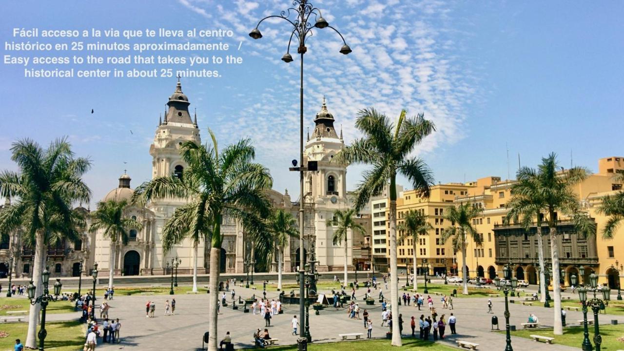 Alu Apartments - Limit With Miraflores Panoramic City View 利马 外观 照片
