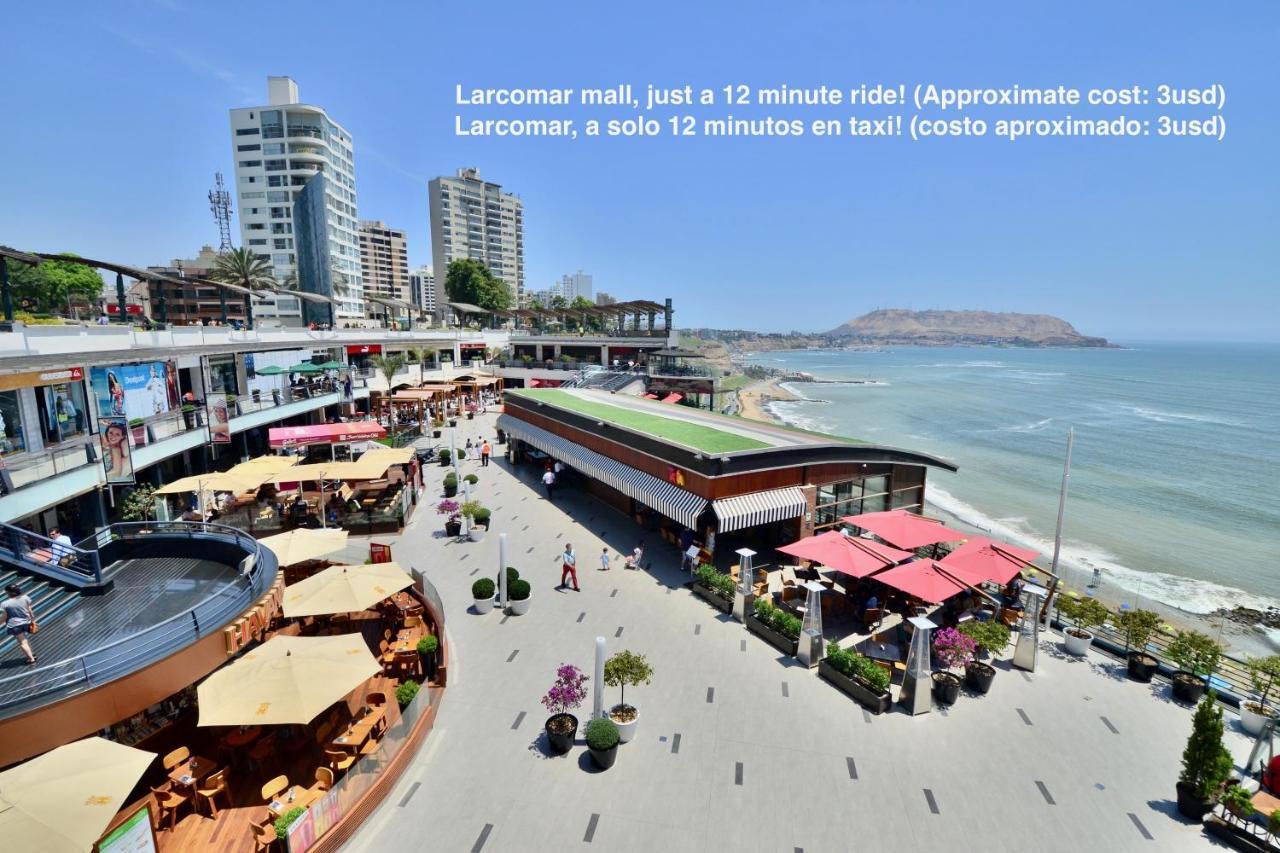 Alu Apartments - Limit With Miraflores Panoramic City View 利马 外观 照片
